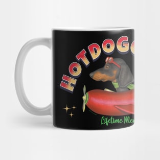 Sydney Dachshund Flying Sausage Plane Mug